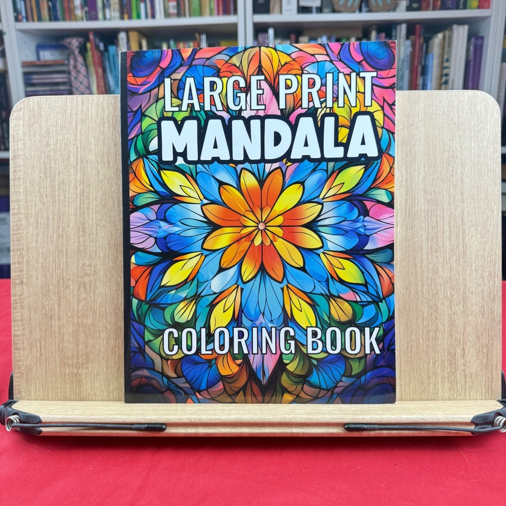 Large Print Mandala Coloring Book for Adults Seniors Easy Relaxing Designs